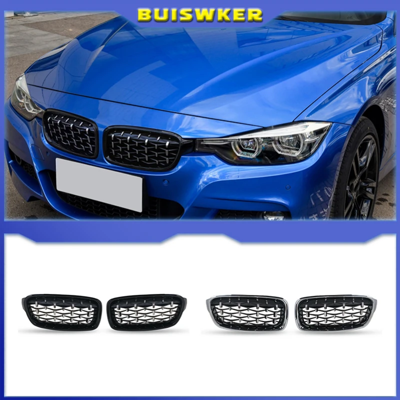 

High Quality ABS Car Styling Front Kidney Grille Dual Slat Grille For BMW F30 F31 F35 2012-2017 320i 325i 328i Auto Accessories