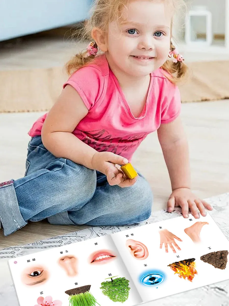 1 Набор из 2 обучающих книжки для просвещения ребенок распознает объект изучения