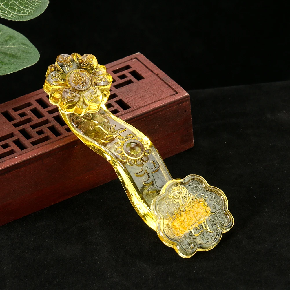 

Feng Shui Auspicious Ruyi Crystal Home Decoration Figurines Wealth Fortune Good Lucky Chinese Amulet Crafts Gifts Paperweight