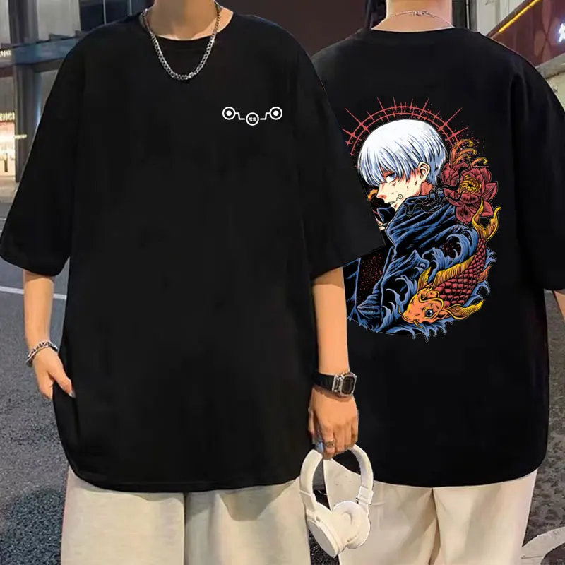 

Anime Jujutsu Kaisen Graphic Print T-shirts Men Women Casual Cotton Pure Cotton Oversized Tshirt Vintage Inumaki Toge T Shirt