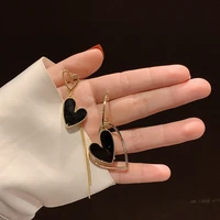 asymmetric hollow love long tassel earrings korean fashion earrings exquisite female jewelry earrings are not allergic and fade