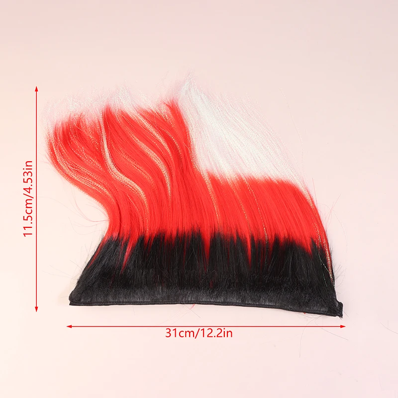 Панк мотоциклетный шлем парики личность ирокез парик наклейки украшения патчи