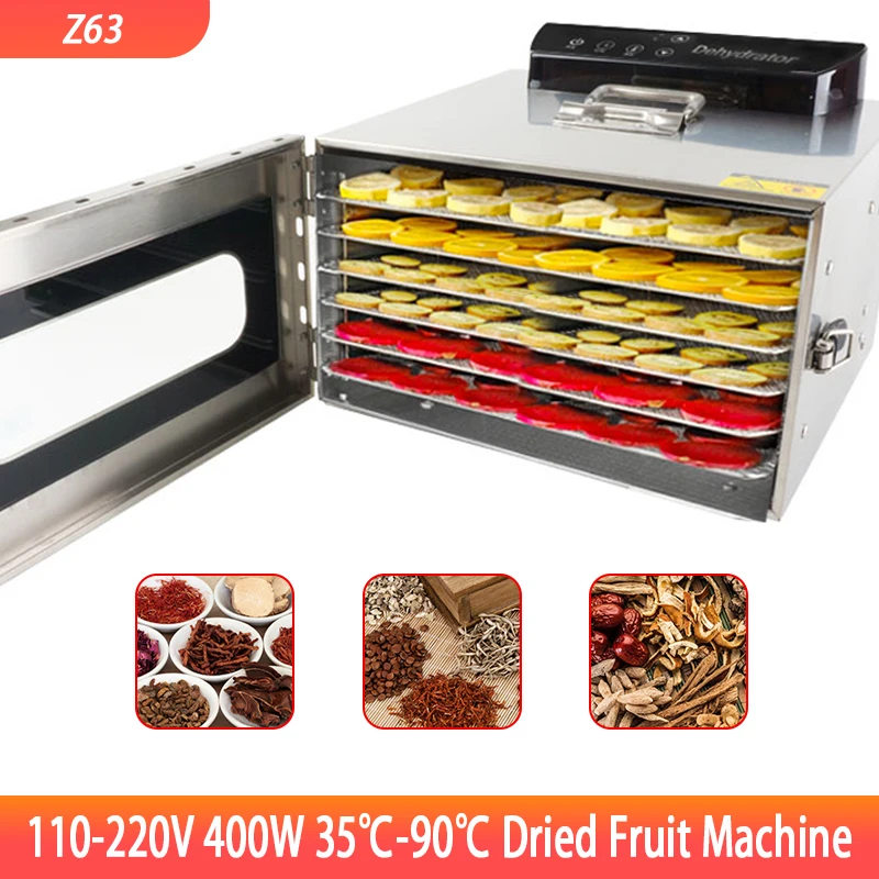 6 Trays Food Dehydrator Dried Fruit Vegetable Machine Herb M