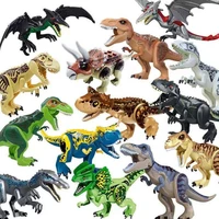 moc new big jurassic dinosaur world spinosaurus ankylosaurus carnotaurus dino building block model diy bricks educational toys