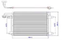 

Радиатор кондиционера для CVW411016 (конденсатор) GOLF V 1.6i 03-