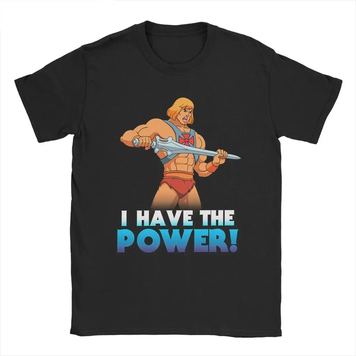 

Забавная футболка «У меня сила», мужская и женская футболка из чистого хлопка, футболка He-Man и The Masters of the Universe, классические топы