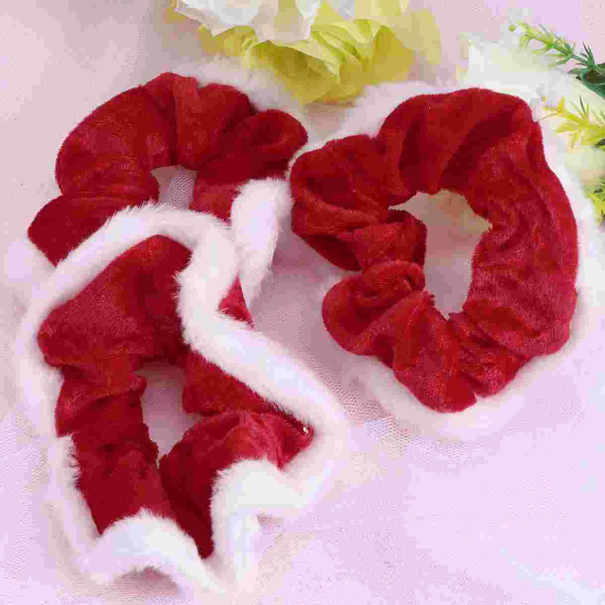 

Hair Scrunchies Elastic Ponytail Bands Holder Tie Christmasscrunchie Ties Ropes Women Scrunchy Holiday Santa Floralsupplies