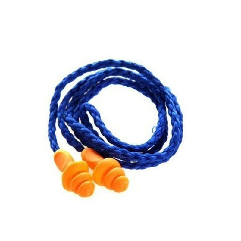 

10 pieces of soft silicone ear protectors Soft cord earplugs Hearing protection Noise reduction earplugs Earmuffs can be reused