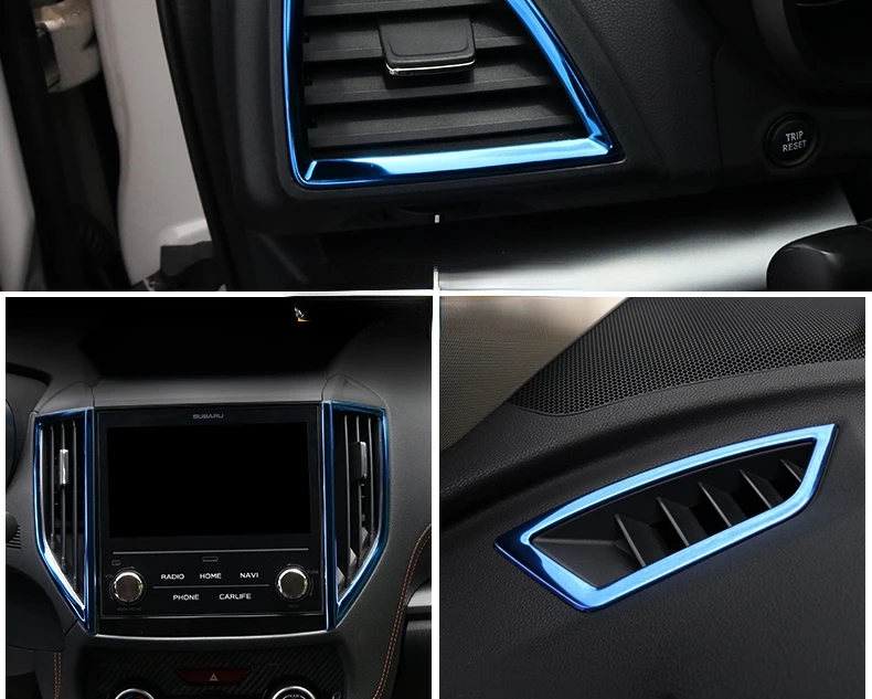

For Subaru 2018 2019 2020 2021 2022 XV air conditioning outlet strip decoration