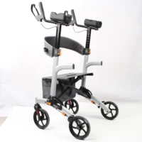 new product aluminum upright walker rollator auxiliary walking equipment with arm support