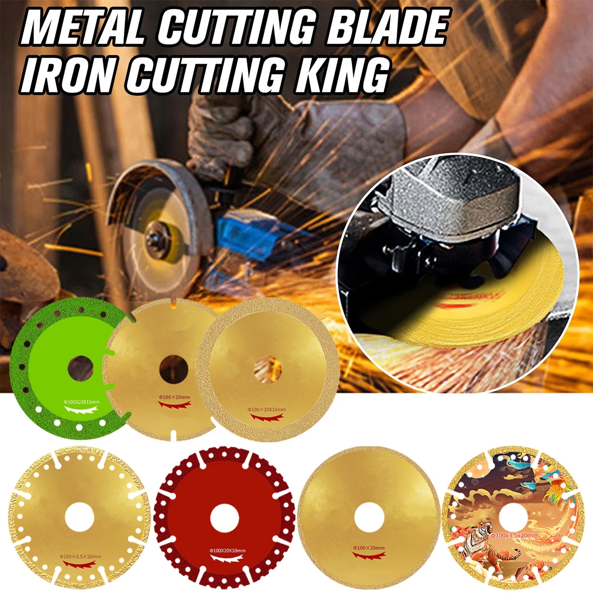 

Diamond Saw Blade Diamond Metal Cutting Blade Heat Resistant Durable Ultra-Thin Diamond Metal Cutting Disc Saw Blade Sharp