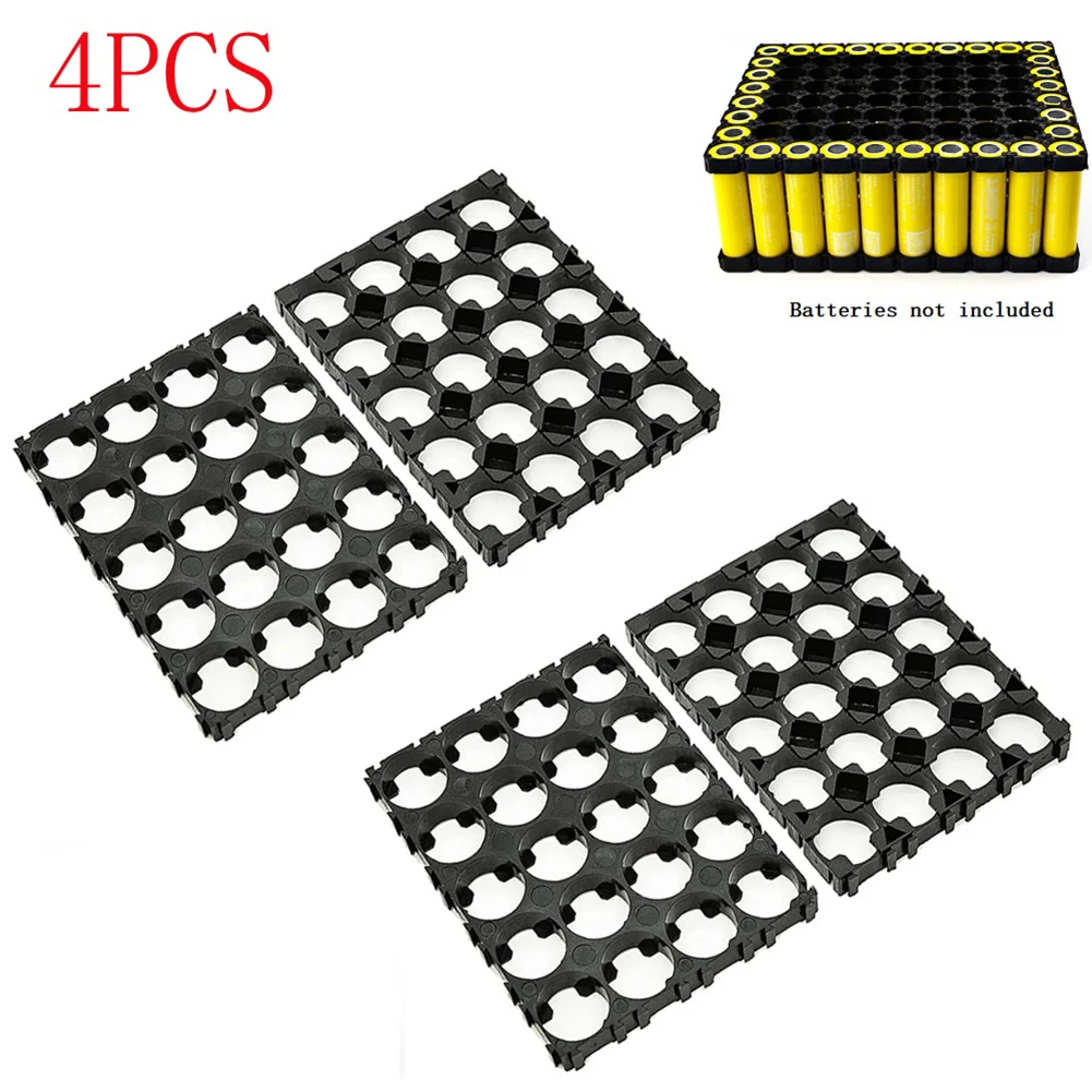 

4pcs 18650 Lithium Battery Holder Stand Plastic Frame Bracket Holding Battery Bracket DIY Battery Plastic Bracket Power Tool