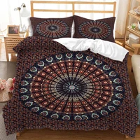 psychedelic duvet cover boho mandala pattern queen twin size comforter cover nordic bed cover 150 bedding set with pillowcases