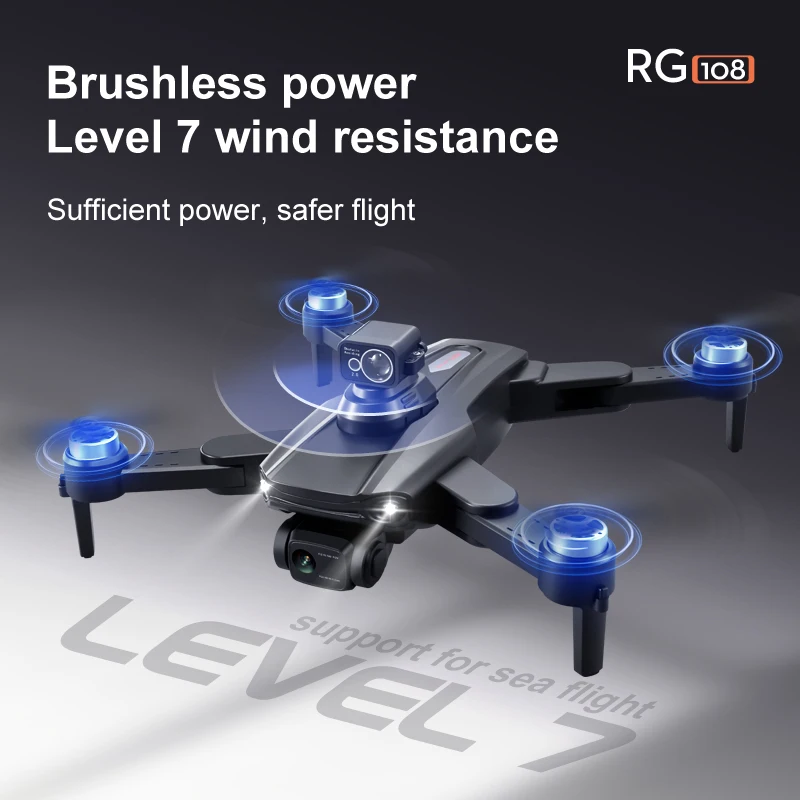 Профессиональный Дрон RG108 Pro GPS 4K HD камера FPV препятствия Acoidance аэрофотография