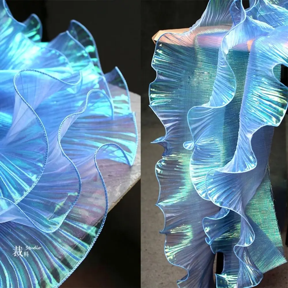 1 Ярд Плиссированная Кружевная Лента Для Платьев Ручной Работы Полиэфирная Ткань