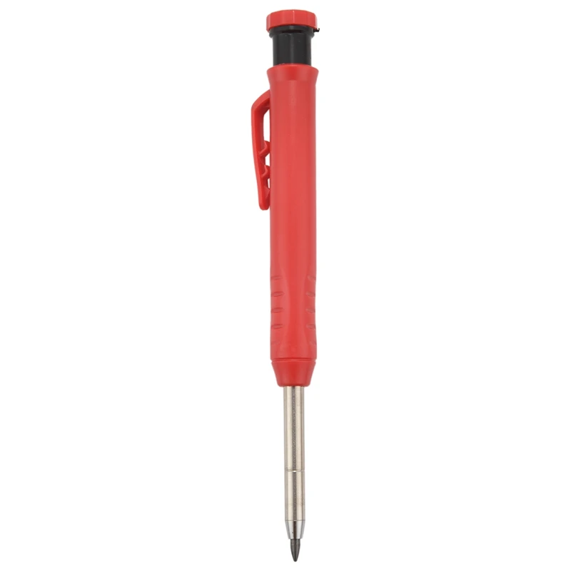 

Solid Carpenter Pencils Set For Construction With 12 Refill Built-In Sharpener,Mechanical Pencil Marker Marking Tool