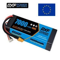 dxf lipo 4s 14 8v battery 7000mah 100c blue version graphene racing series hardcase for rc car truck evader bx truggy 18 buggy