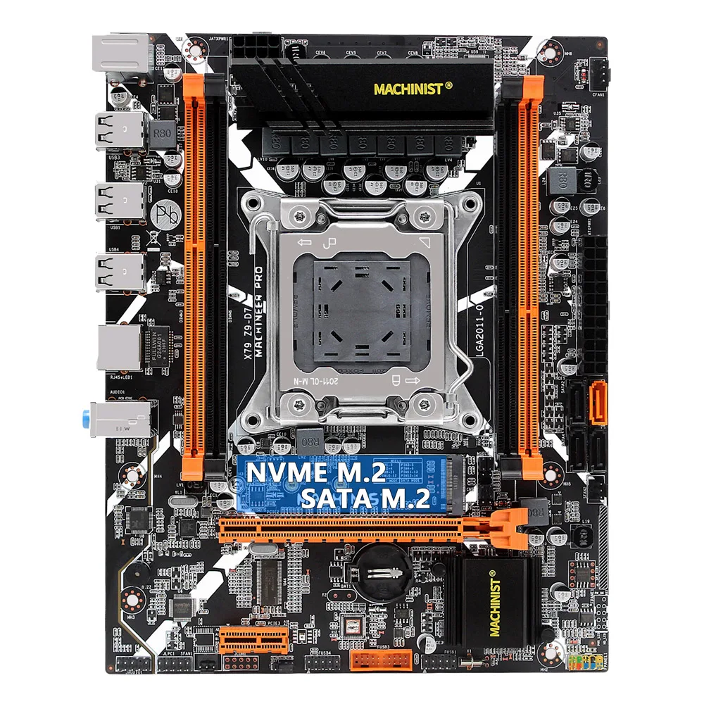 

MACHINIST X79 Z9 D7 LGA 2011 Motherboard Support Xeon E5 V1/V2 CPU Processor and DDR3 RAM Memory NVME/SATA M.2 USB3.0