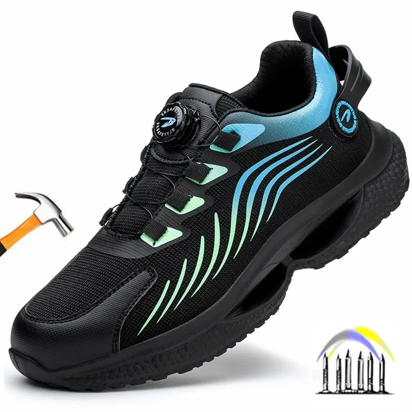 Противоскользящие ботинки мужская модная легкая рабочая обувь устойчивая к