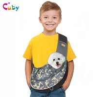 breathable pet dog carrier outdoor travel handbag pouch mesh oxford single shoulder bag sling comfort travel tote shoulder bag