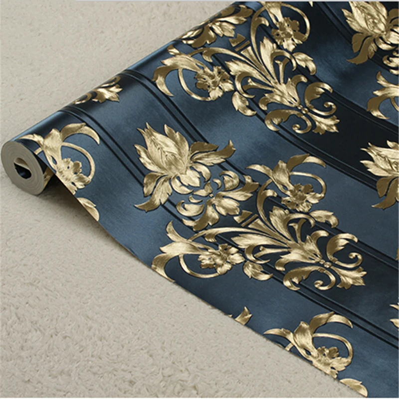 WMYDYG бумажные обои дамасская текстура красные золотые