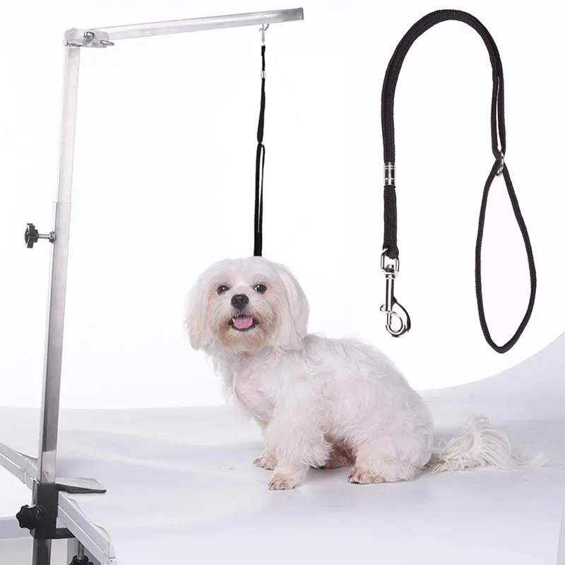 1 шт. Петелька Pet Noose Loop Lock Clip Rope регулируемый поводок для собак, поводки для кошек, аксессуары для грумингового стола, нейлоновые ограничительные веревки для ванны и стола.