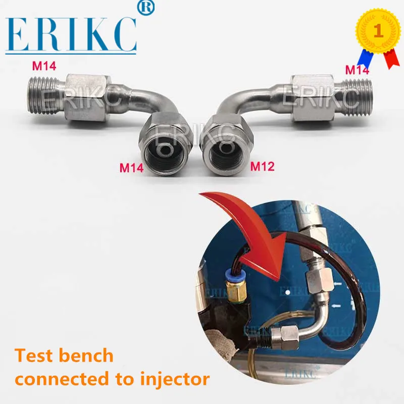 

ERIKC M14-M12 M14-M14 Common Rail Tube Conversion Joint Injector Test Bench Connecter Joint Tube for Bosch 120 series 110 series