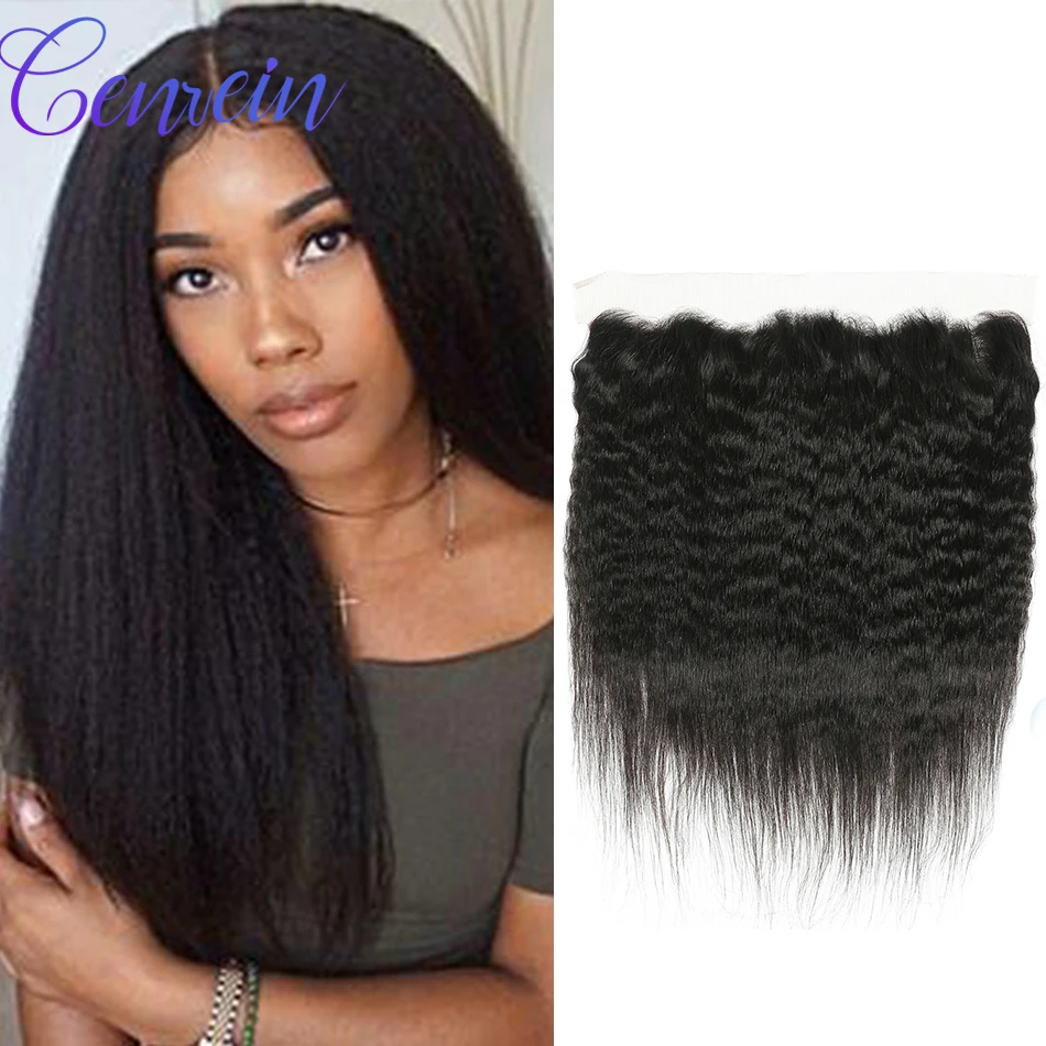 

Genrein Frontals only Vietnamese 100% human hair kinky straight closure 4x4 5x5 13x4 swiss lace closure Natural color 8''-22''