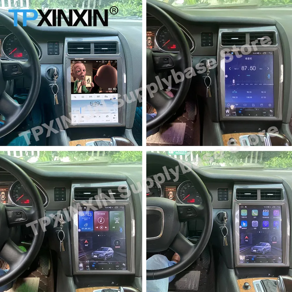 

LHD RHD Radio Coche With Bluetooth Android 12 For Audi Q7 2006 2007 2008 2009 2010 2011 2012 2013 2014 2015 2016 GPS Autostereo