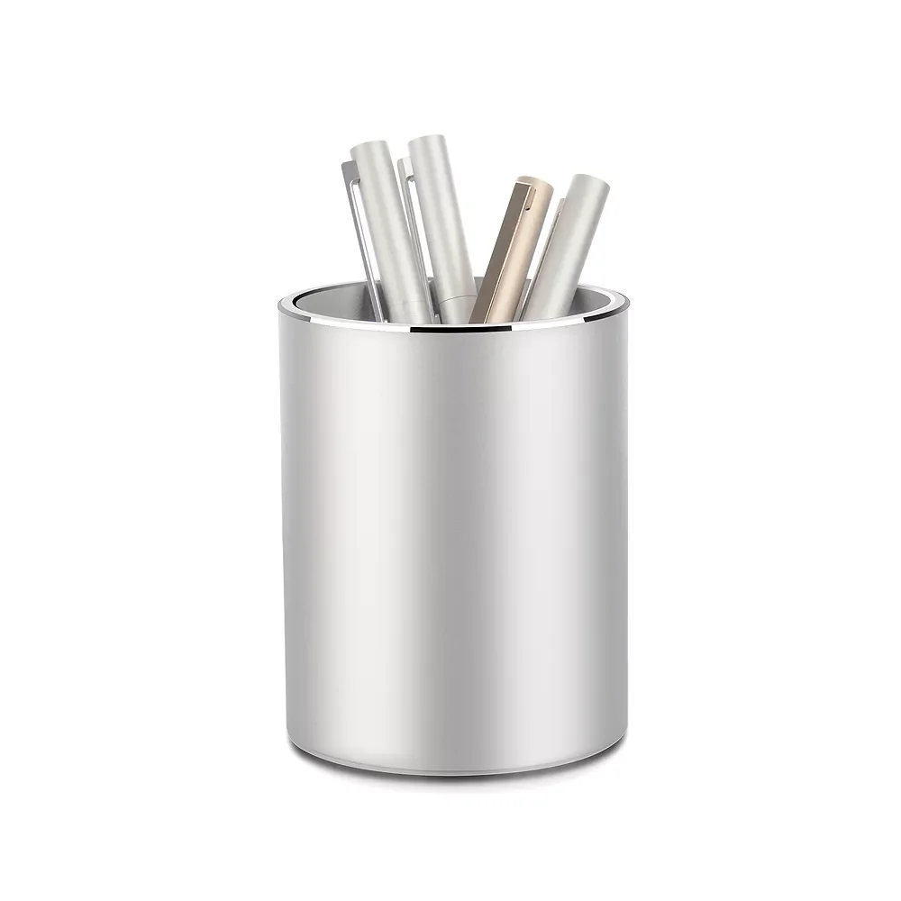 

Pencil Pen Holder Desk Aluminum Supplies Organizer and Cup Storage Stationary Sturdy