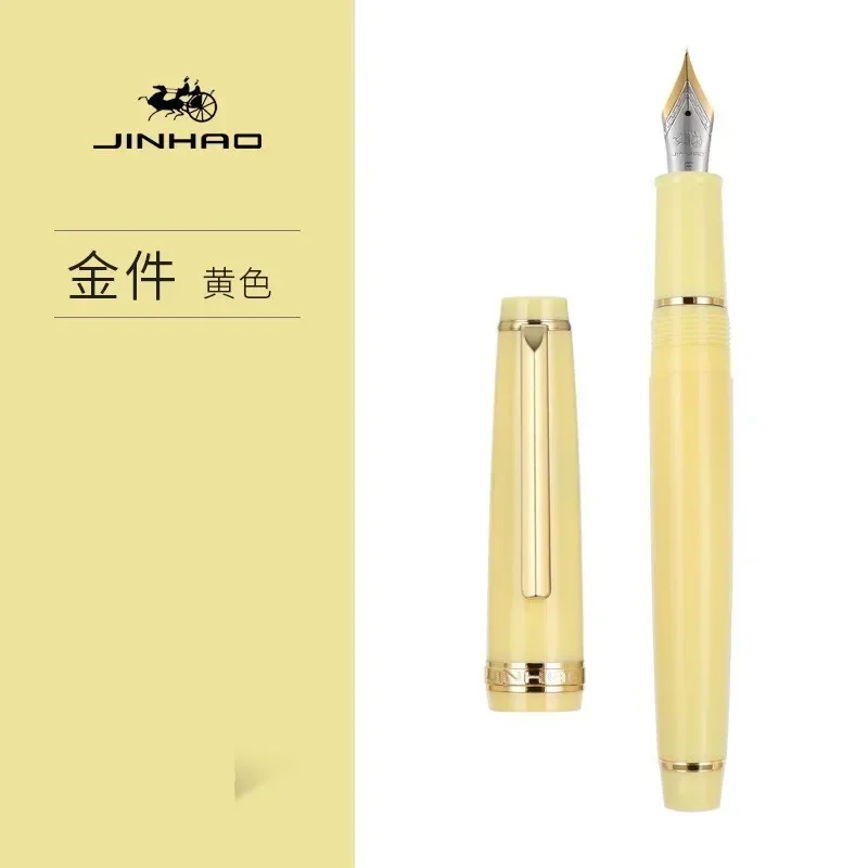 

Перьевая ручка Jinhao 82, золотой зажим, наконечник EF/F/M, акриловая чернильная ручка, роскошные ручки для письма, канцелярские принадлежности, бизнес-офис, школьные принадлежности