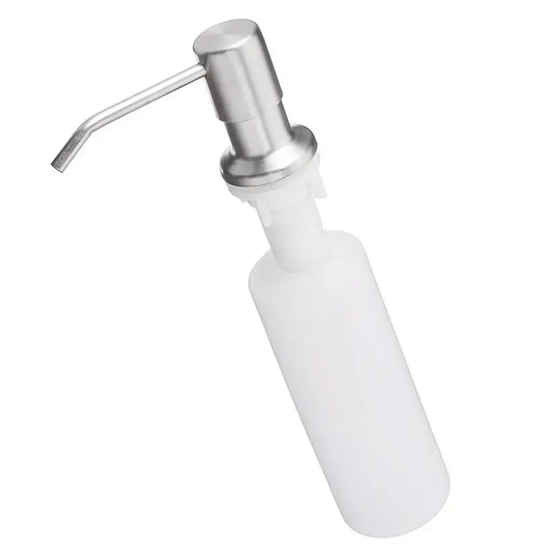 

Практичный дозатор для мыла в кухонной раковине с головкой из нержавеющей стали и диспенсером для моющего средства в бутылке, домашний кухо...