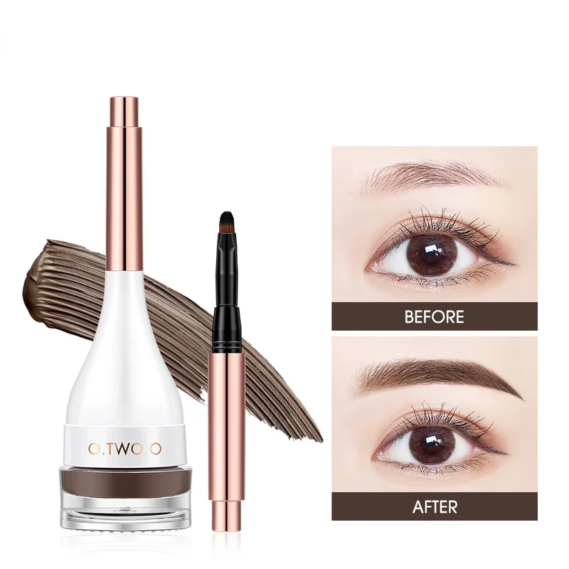 

Eyebrow Tint Makeup Waterproof Eyebrow Pomade Gel Enhancer Cosmetic Eye Makeup Eye Brow Cream with Brush Professional