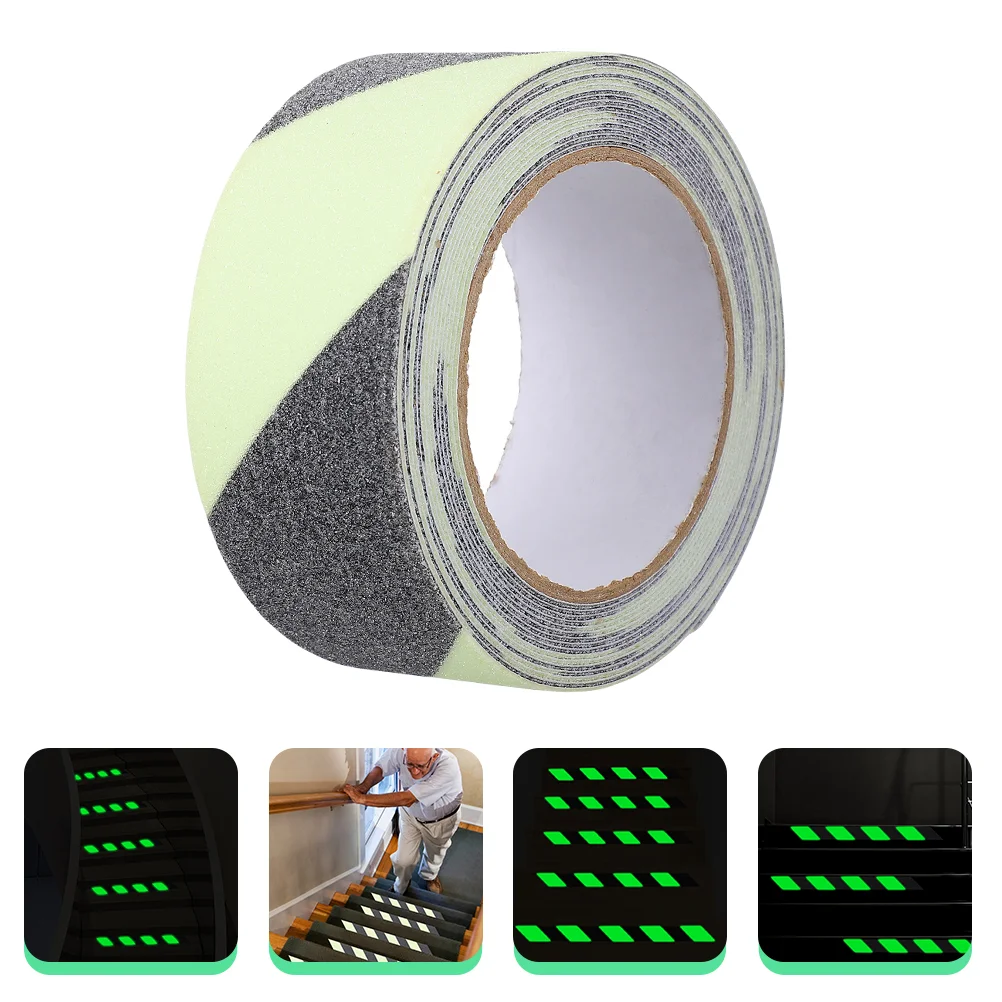 

Tape Non Anti Skid Reflective Steps Luminous Safety Traction Clothing Strips Black Exterior Stripe Dark Glow Adhesive Grip