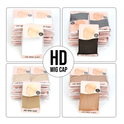 10-шт шапочки для парика для женщин HD шапочка для парика для кружевного переднего парика лысая шапочка для париков черный коричневый невидимый HD чулок шапочки для париков