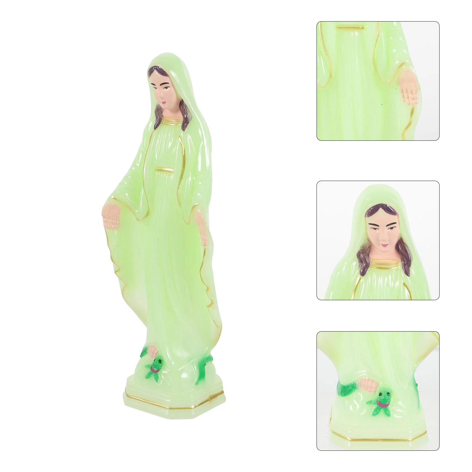 

Madonna Statue Plastic Tiny Virgin Mary Church Desktop Decoration Catholicism Adornment Table Decorations