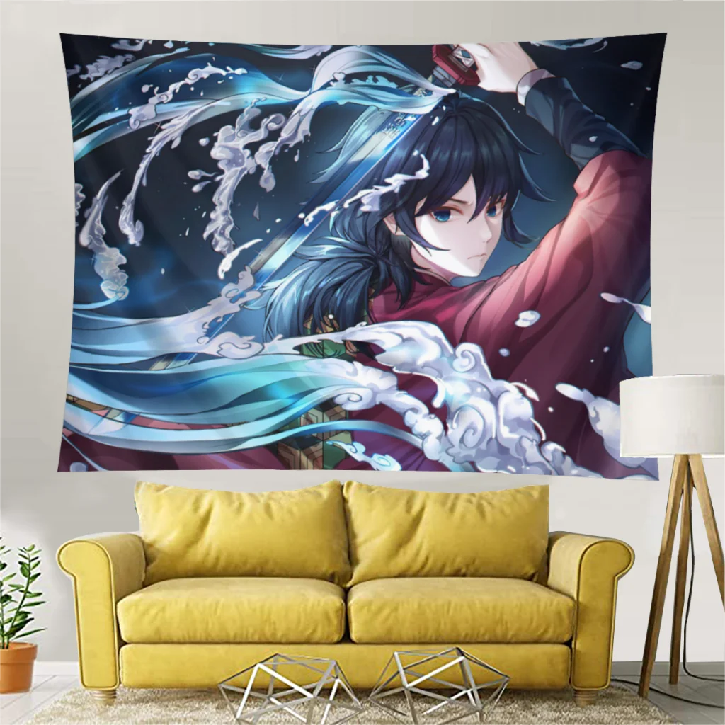 Подвесное одеяло в стиле аниме для украшения гостиной