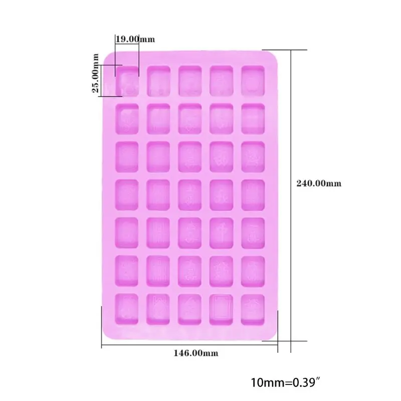 

Q81D DIY Silicone Small Mahjong Mold Crystal Drop Gel High Mirror Idea Creative Mold Handmade Accessories