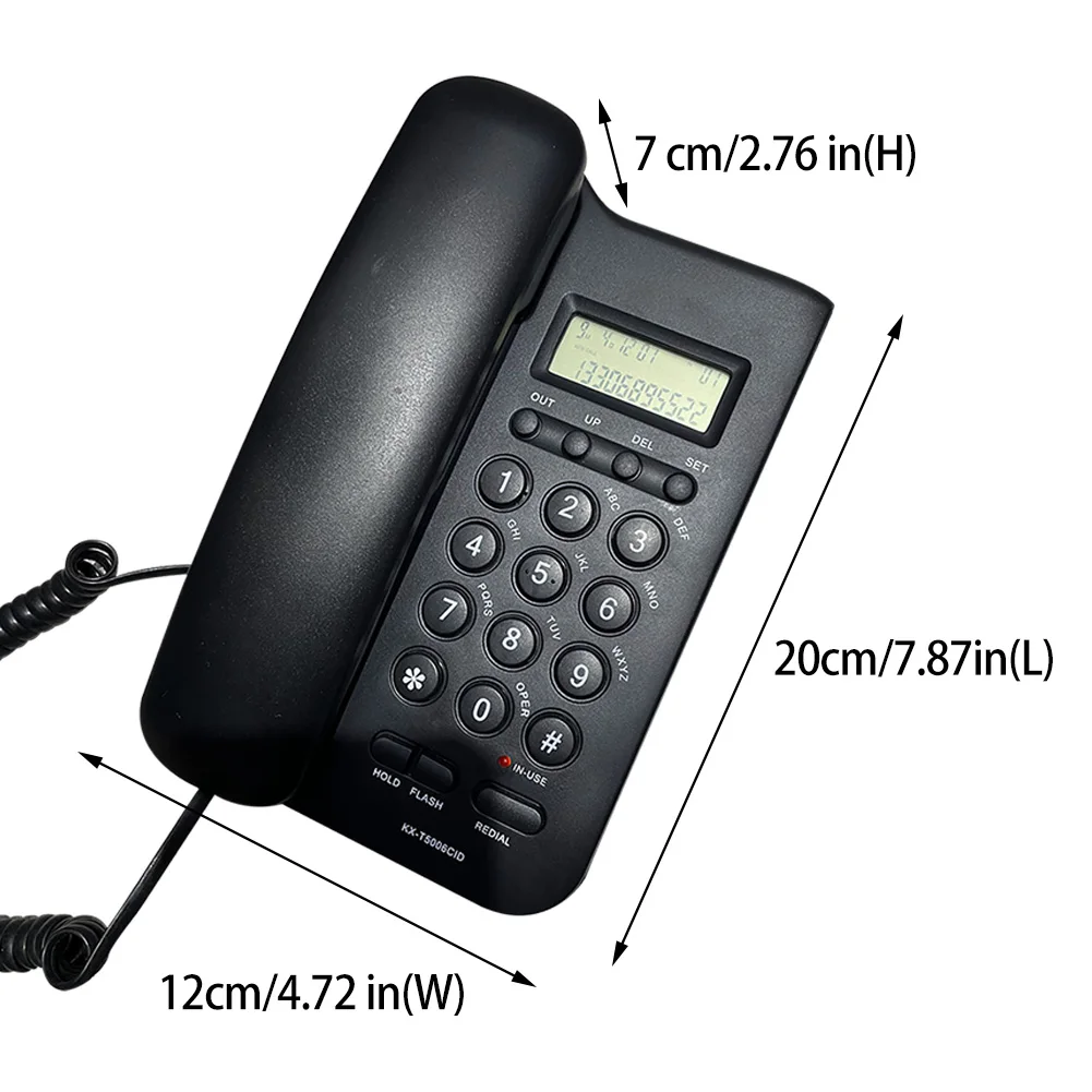 kx t5006cid loud sound with speaker caller id home office lcd display hotel wall mounted fsk dtmf landline corded telephone free global shipping