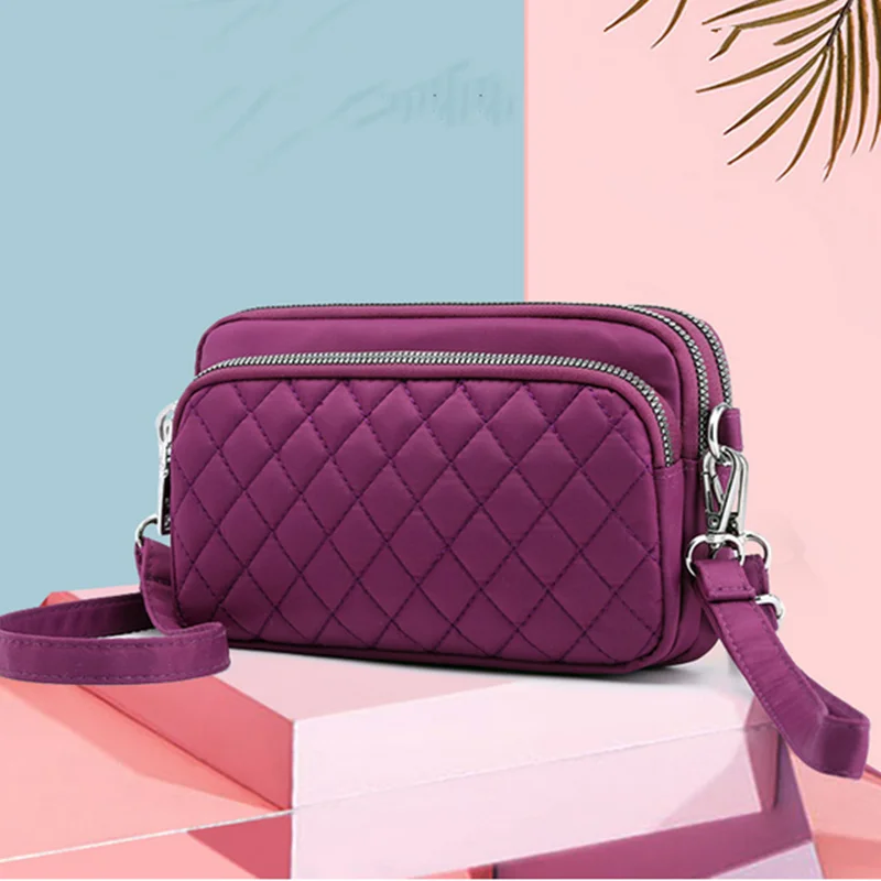 

Women Messenger Bag Waterproof Nylon Shoulder Bags Casual Top-handle Ladies Handbag Travel Tote Women's Crossbody Bag