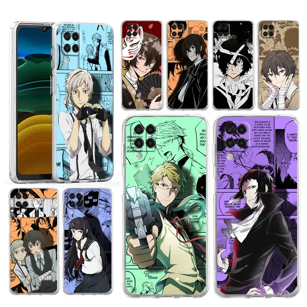 

Case For Samsung A13 A23 A33 A53 A73 5G A51 A71 A21S A12 A11 A31 A41 A01 A03s A52 A32 A22 Clear Cover Bungo Stray Dogs 4 Anime