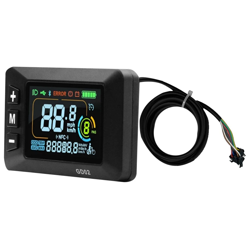 LCD-GD02 Электрический велосипед ЖК-дисплей Метр приборной панели Панель дисплея 24 В