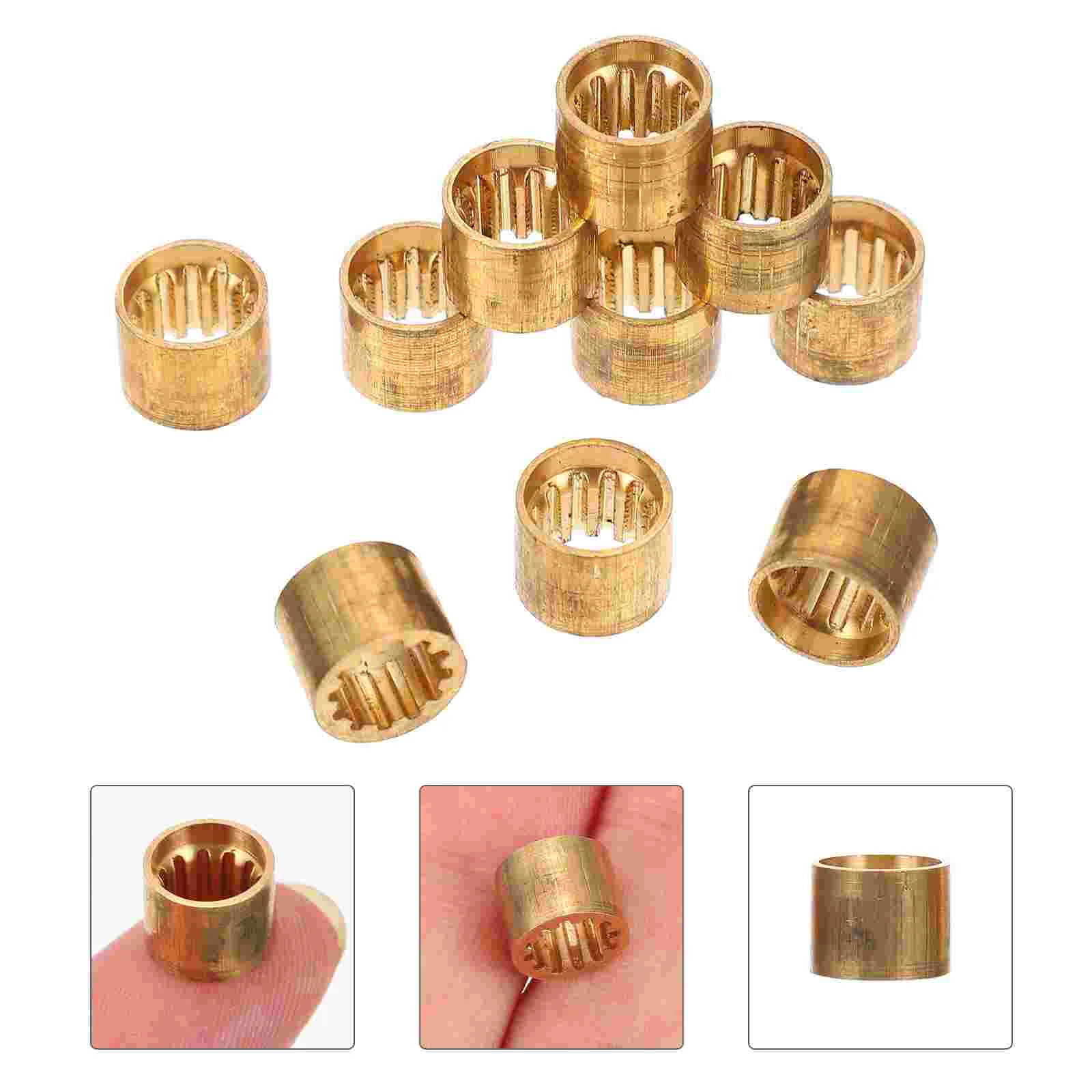 

20Pcs Pool Cue Ferrules Billiard Copper Tip Ferrules Pool Tip Hoops Snooker Pool Parts