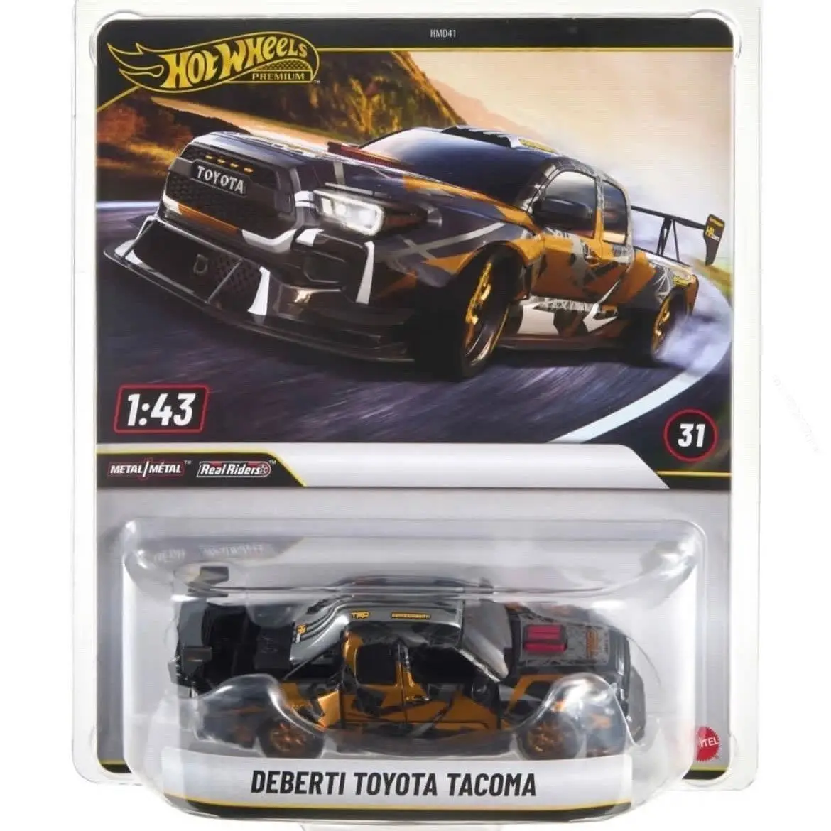 Фото Hot Wheels Premium HMD41-K Toyota Tacoma McLaren W1 Porsche GT3 RS 1969 Camaro Pro 1:43 Коллекционная модель автомобиля из литого металла, подарок для коллекционеров. №2