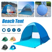 uv50 beach tent pop up instant setup tent 1 2 person uv protection shelter beach canopy lightweight for beach fishing camping
