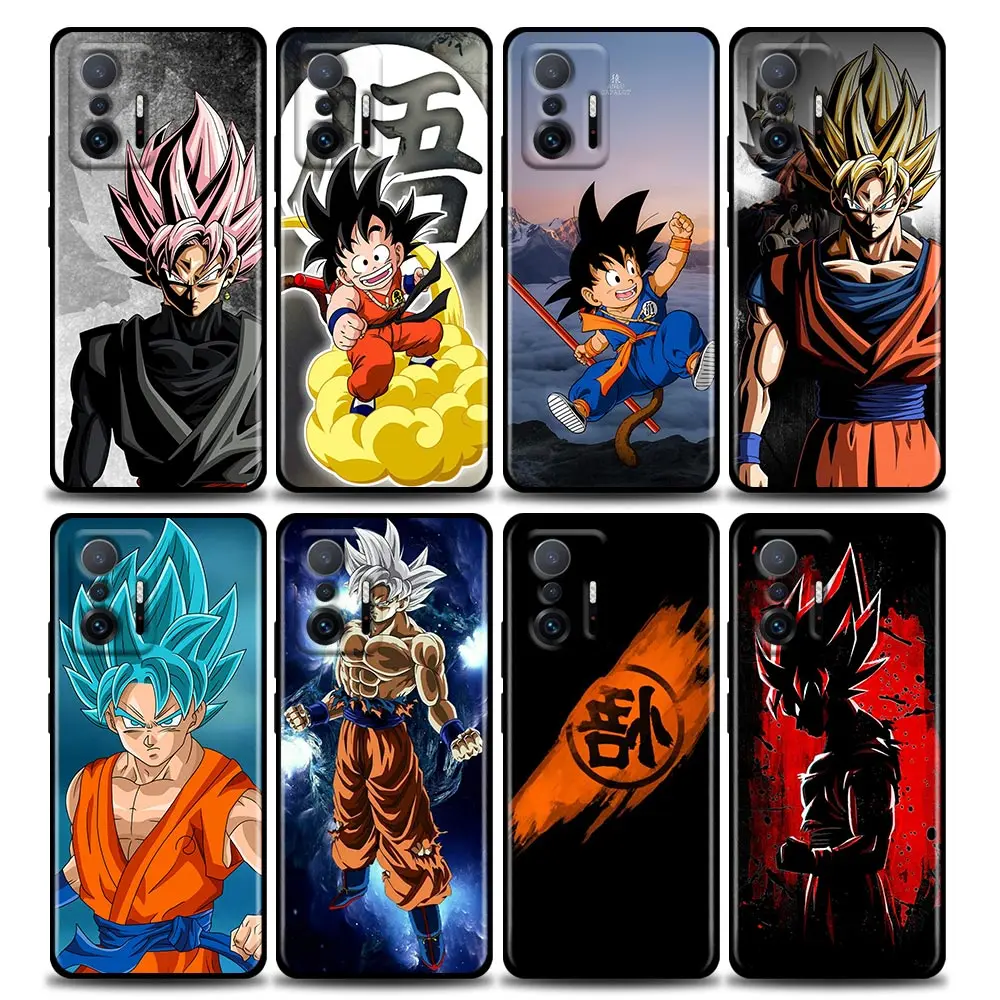 

Anime Dragon ball Z Goku Phone Case for Xiaomi Mi 12 12X 11 Lite 11X 11T X3 X4 NFC M3 F3 GT M4 Pro Lite NE 5G Silicone Case