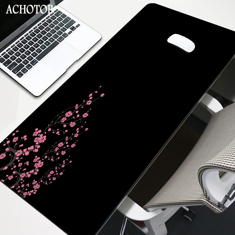 

Cherry Blossom Mouse Pad 90x40cm Anime XXL Gaming Padmouse Sakura Gamer Laptop Keyboard Mouse Mats For Playing Game CSGO
