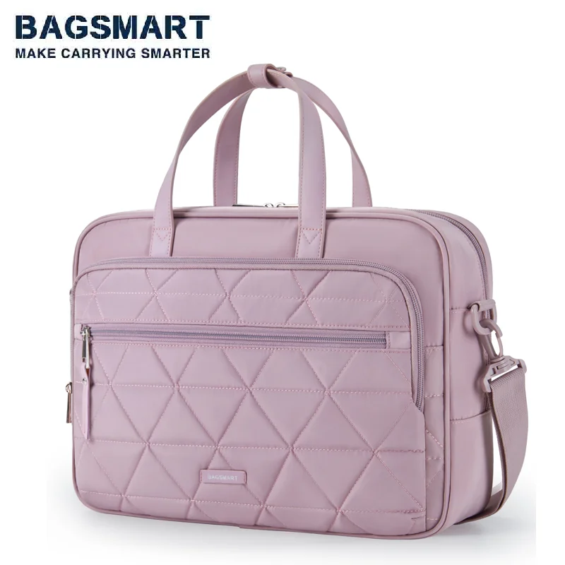 Сумка-мессенджер BAGSMART для ноутбука 15 6 дюйма большой портфель на плечо компьютера