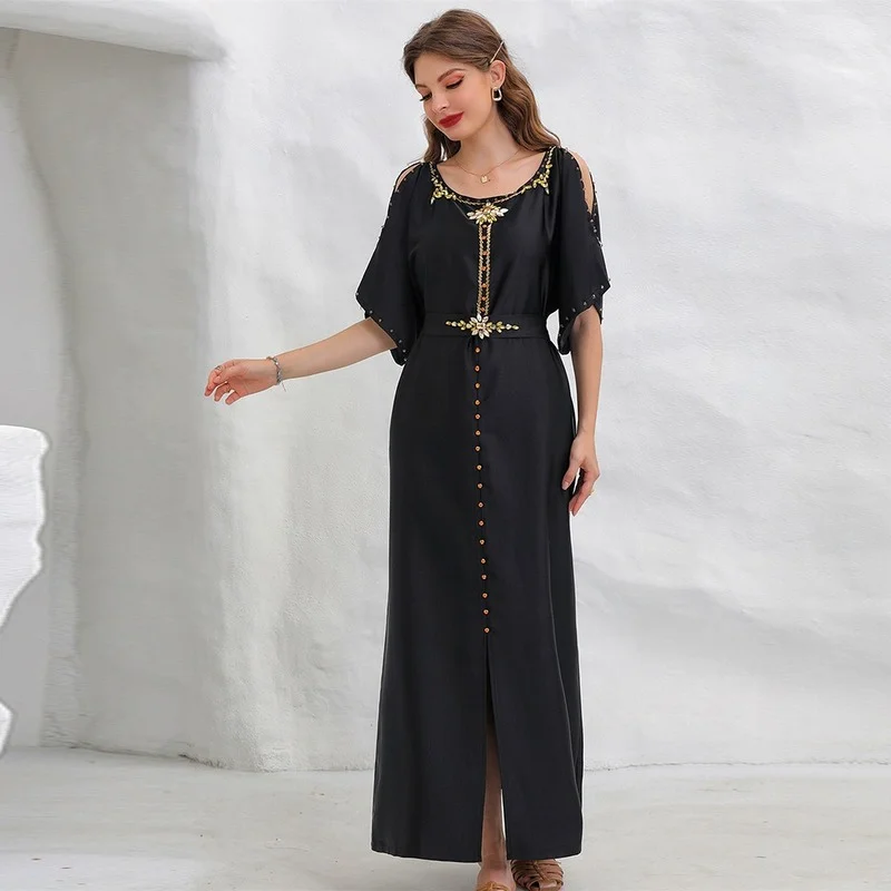 Ramadan Dubai Abaya Turkey Islam Muslim Long Maxi Dress Abayas For Women Kaftan Robe Musulmane Femme Caftan Marocain De Soiree