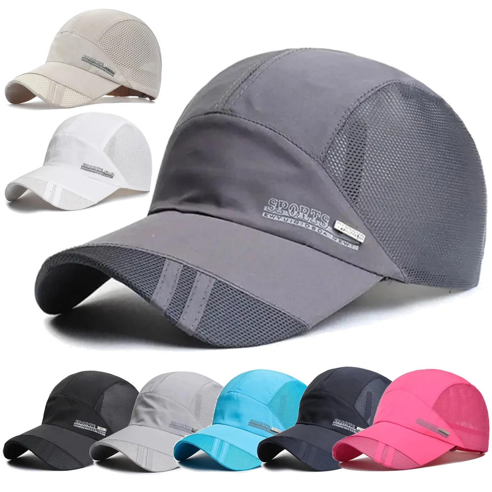 

Baseball Cap Quick Dry Mesh Back Cooling Sun Hats Sports Caps for Golf Cycling Running Fishing